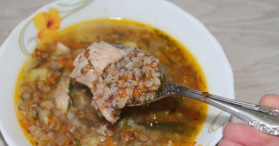 griķu zupa svara zaudēšanai